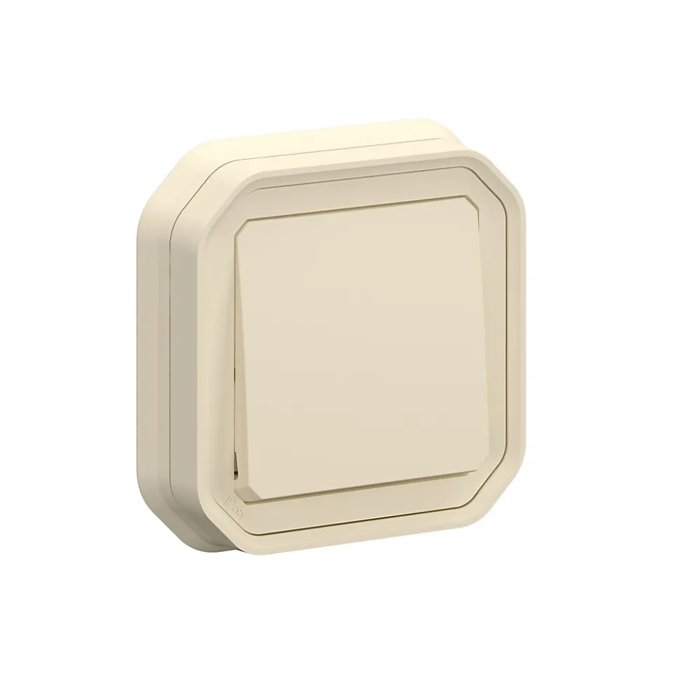 Interrupteur va-et-vient à encastrer Plexo blanc 10A - 070032L - Legrand