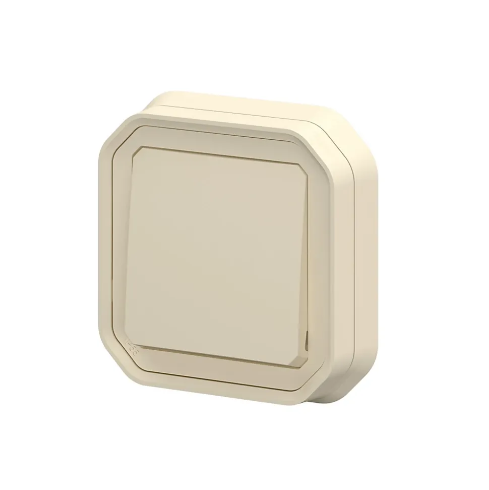 Interrupteur va-et-vient à encastrer Plexo blanc 10A - 070032L - Legrand