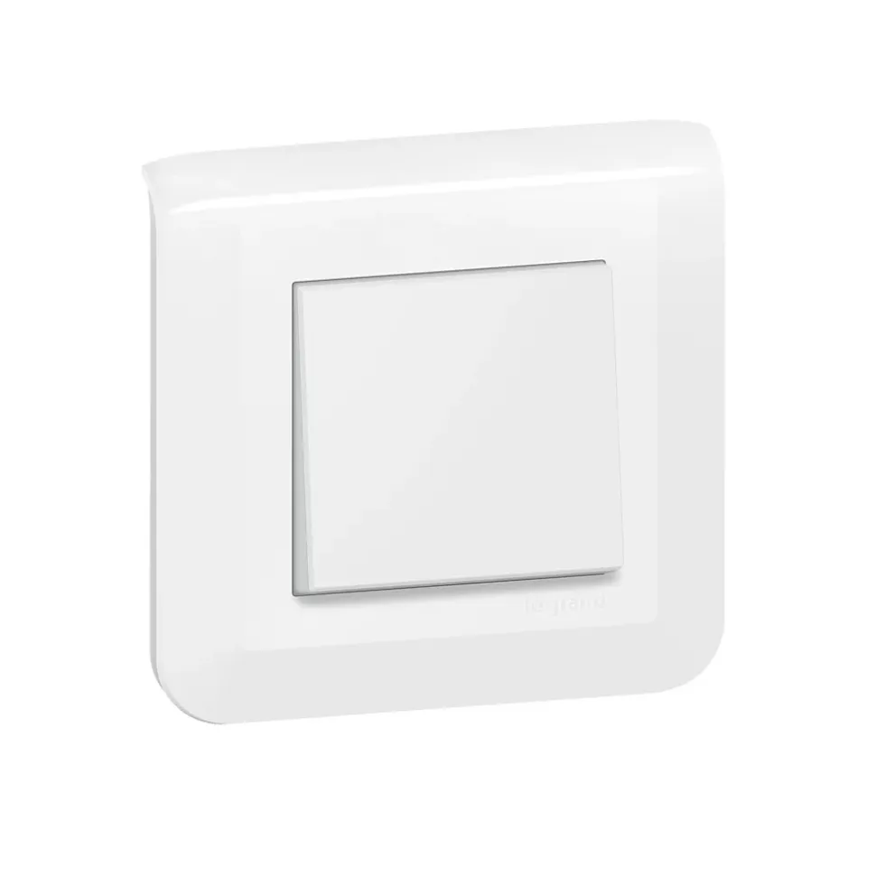 Interrupteur va-et-vient à vis Legrand Mosaïc blanc