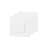 Interrupteur va-et-vient blanc complet, lot de 3