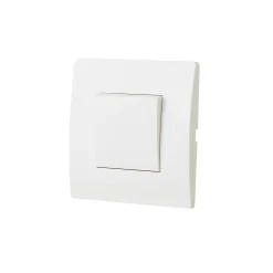 Interrupteur va-et-vient blanc complet, lot de 3