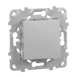 Interrupteur va-et-vient connexion rapide 10A Schneider Electric Unica Déco aluminium