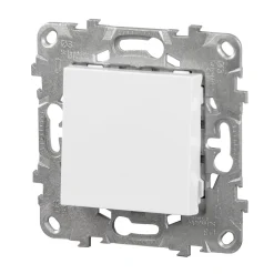 Interrupteur va-et-vient connexion rapide 10A Schneider Electric Unica Déco blanc