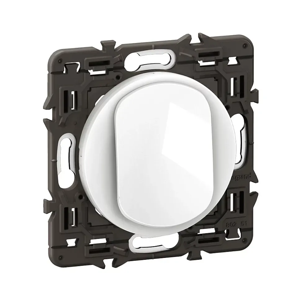 Interrupteur va-et-vient Legrand Céliane 10A blanc sans plaque