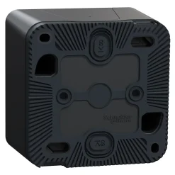 Interrupteur va-et-vient lumineux étanche complet saillie Schneider Electric Mureva Styl anthracite