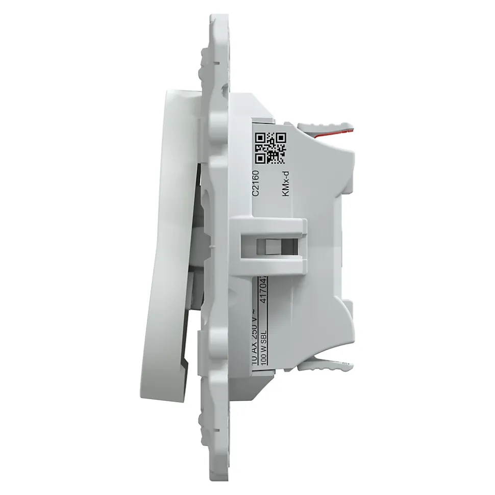 Interrupteur va-et-vient Schneider Electric Ovalis blanc