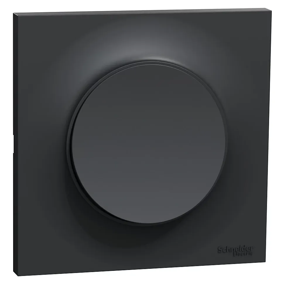 Interrupteur va-et-vient Schneider Electric Odace anthracite complet vendu par 5 pièces