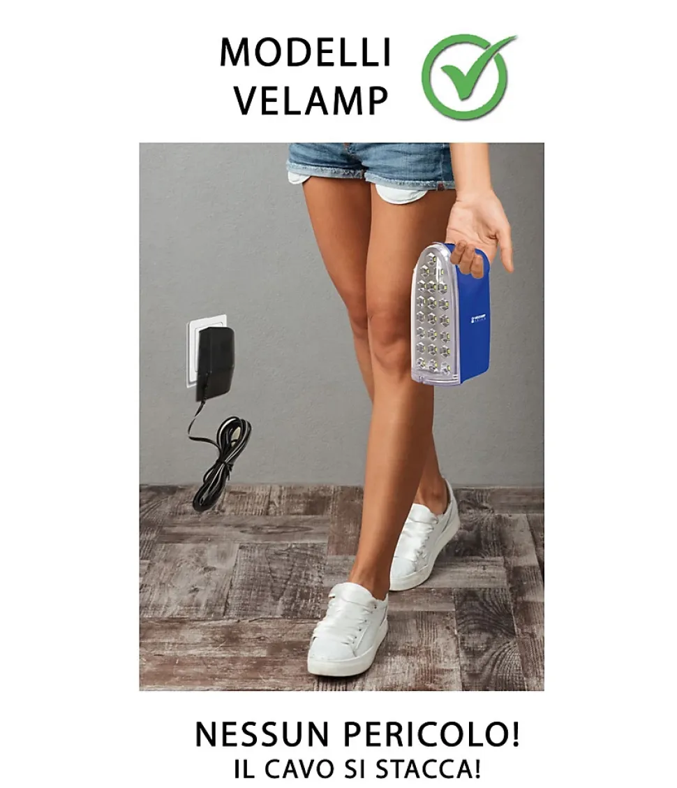 IRON LIGHT: Lampe portable rechargeable LED 250 lumen, anti coupures de courant
