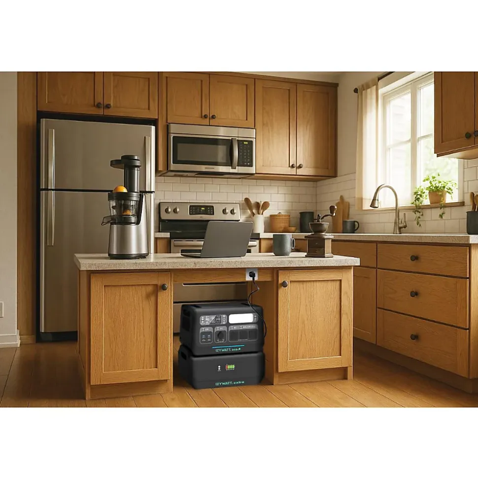 IZYWATT.eco 2048Wh injection réseau + panneau solaire 440W