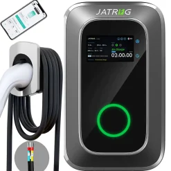 JATRHG S1 borne de recharge IP66 pour véhicules électriques, 7,2 kW / 32 A, monophasé, avec câble type 2 de 8 m
