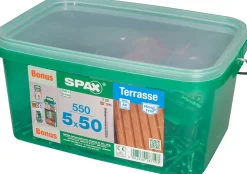 Jeu de vis pour terrasse Spax 5x50mm - 550 pièces