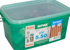 Jeu de vis pour terrasse Spax 5x50mm - 550 pièces