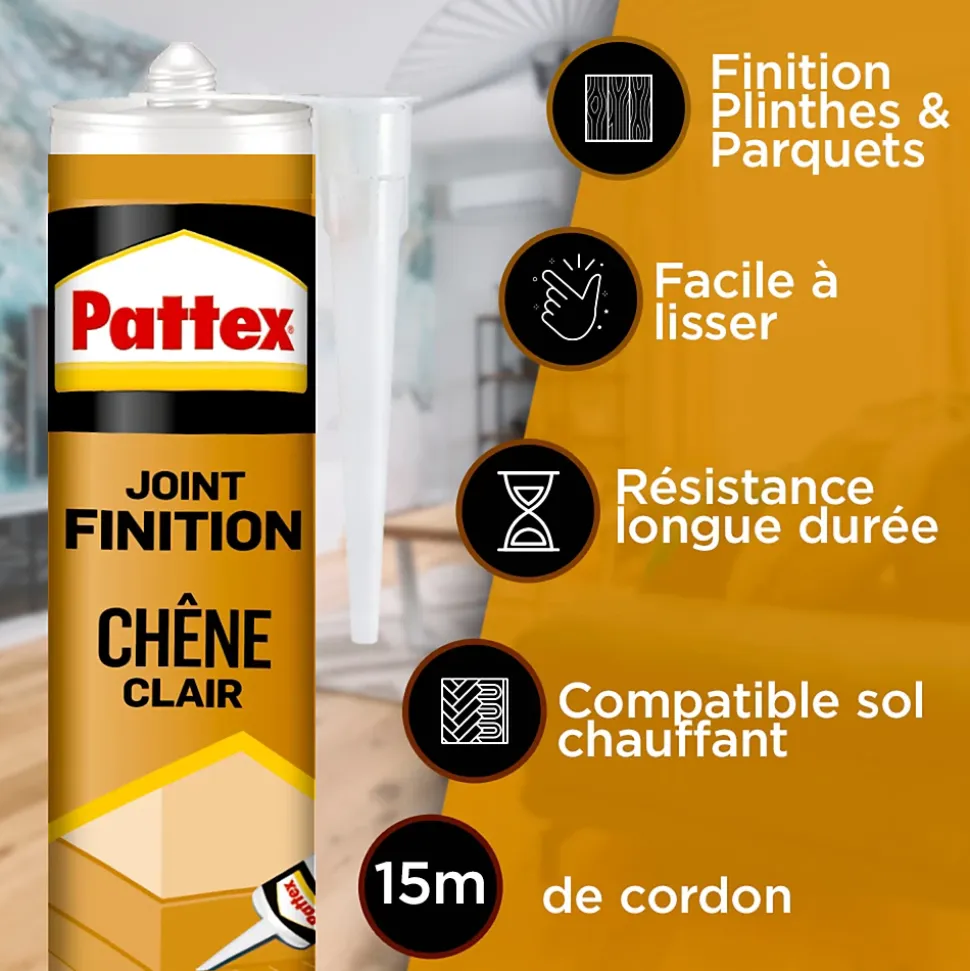 Joint de finition Pattex chêne clair 280ml