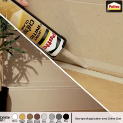 Joint de finition Pattex gris clair 280ml