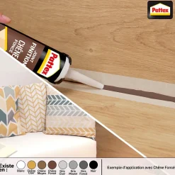 Joint de finition Pattex gris moyen 280ml