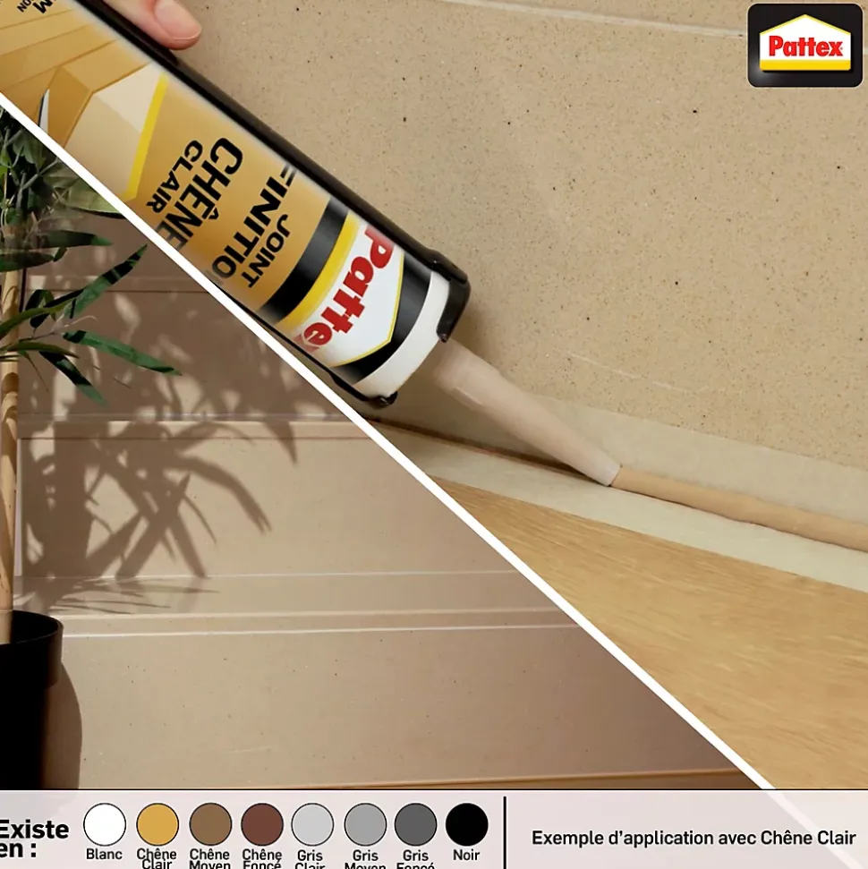 Joint de finition Pattex chêne foncé 280ml