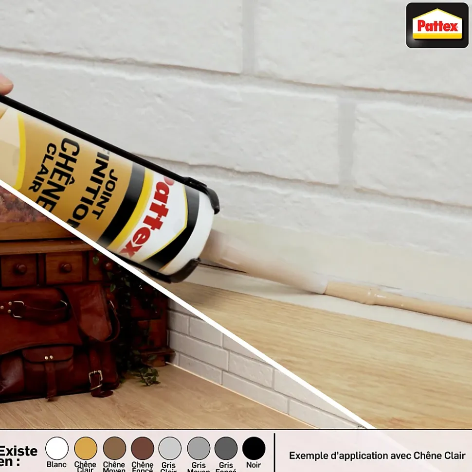 Joint de finition Pattex chêne foncé 280ml