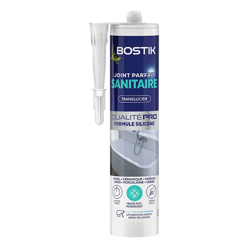 Joint Parfait sanitaire transparent Bostik 280ml
