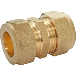 Jonction égal bicône à bague laiton pour tube cuivre Ø14