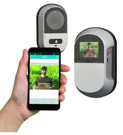 Judas connecté Thirard Wifi écran LCD visiophone caméra pour porte d'entrée