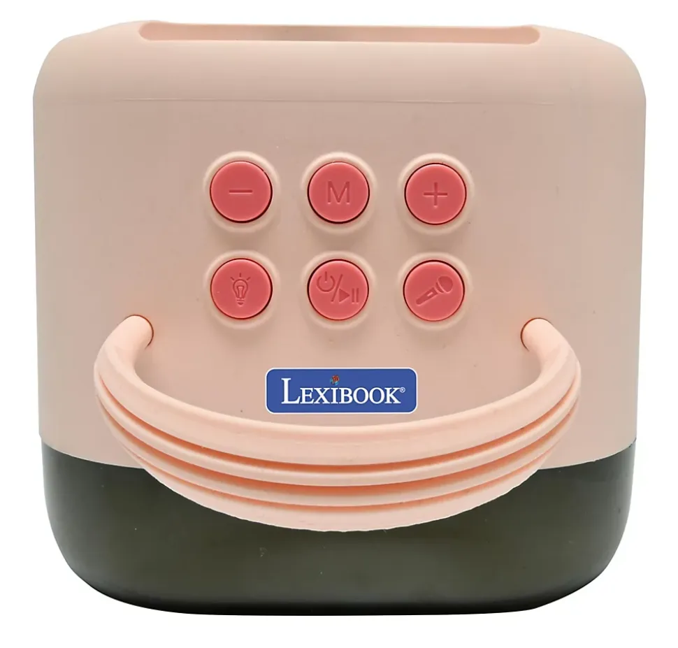 Karaoke Bluetooth Rose avec 2 micros sans fil
