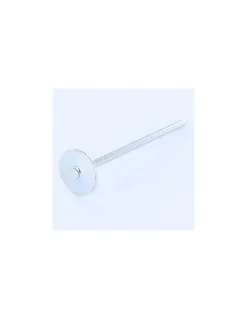 Kg de pointes Embase collerette RONDE Diamètre de tête: 20 Acier zingué 3.5X80 - 5 pièces