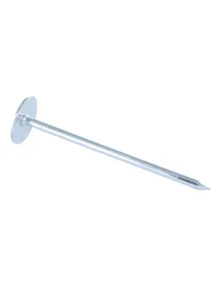 Kg de pointes Embase collerette RONDE Diamètre de tête: 20 Acier zingué 3.5X80 - 5 pièces