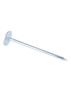 Kg de pointes Embase collerette RONDE Diamètre de tête: 20 Acier zingué 3.5X80 - 1 pièce