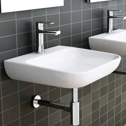 Kibath Siphon rond MIN, finition chrome poli, en laiton