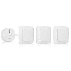Kit 3 interrupteurs sans fil pour chambre Smartwares