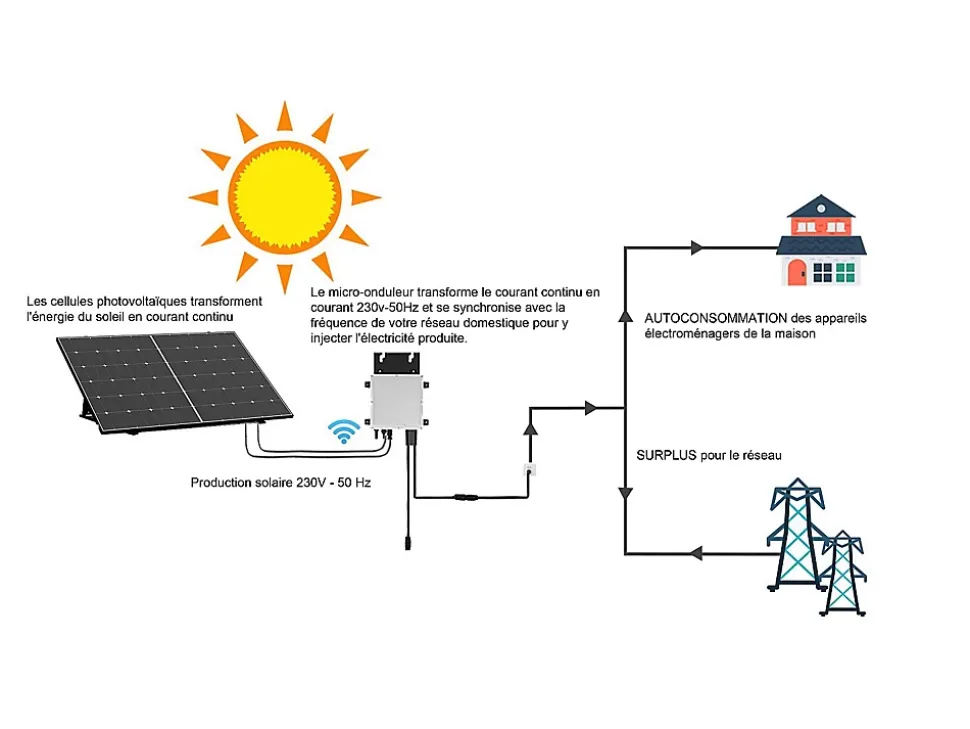 Kit 2 panneaux solaires Plug and Play - 850 W - LUMINOSER