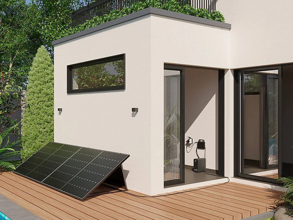 Kit 2 panneaux solaires Plug and Play + batterie de stockage - 850 W - LUMINOSER