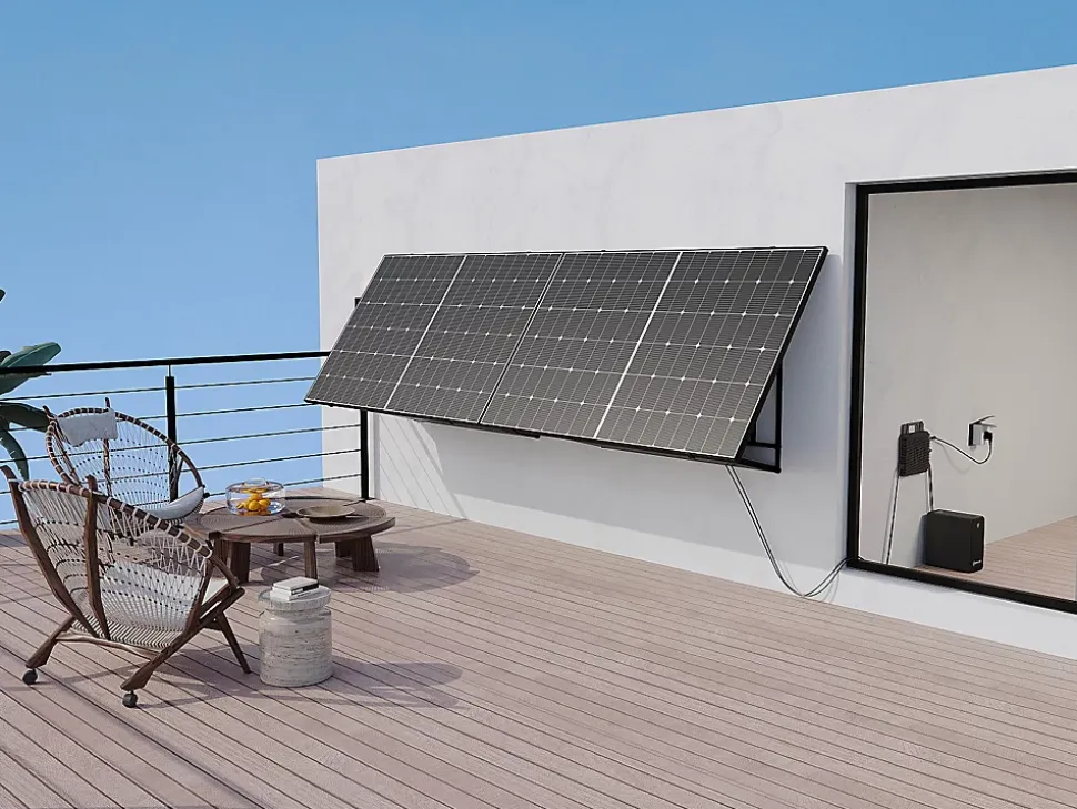 Kit 2 panneaux solaires Plug and Play + batterie de stockage - 850 W - LUMINOSER