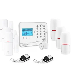 Kit alarme maison connectée sans fil wifi box internet et gsm futura blanche smart life- lifebox - kit3