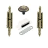 Kit ameublement vieux laiton patiné, lot de 2