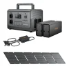 Kit Atelier Mobile RUNHOOD - 1200 W + 648 Wh + 100 W Solaire - Energie Nomade pour Chantier et Reparation