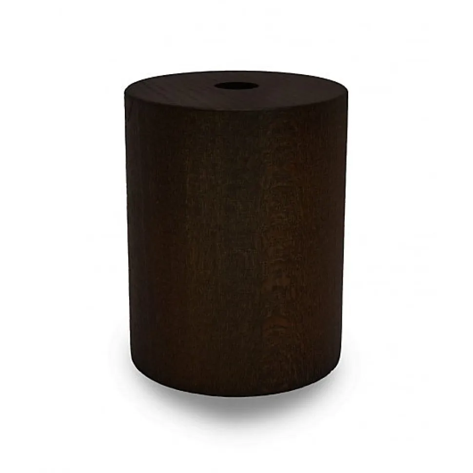 Kit Cache Douille Cylindrique en Bois Wengé Une Touche Exotique pour Vos Luminaires
