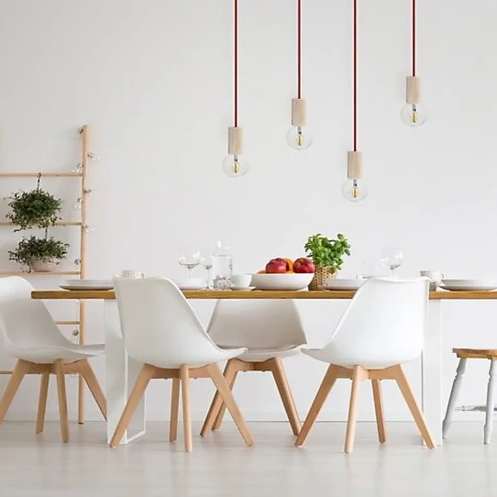 Kit Cache Douille Tube en Bois Brut 90mm à Personnaliser Une Touche Moderne pour Vos Luminaires