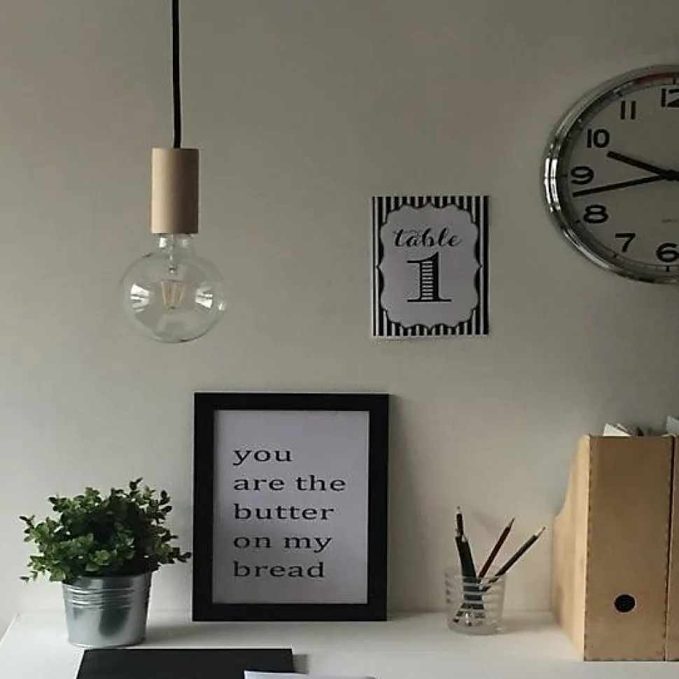 Kit Cache Douille Tube en Bois Brut 90mm à Personnaliser Une Touche Moderne pour Vos Luminaires