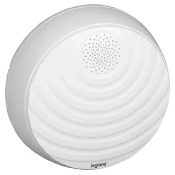 Kit Confort carillon et sonnette sans fil Legrand avec 15 mélodies alimentation par piles - blanc