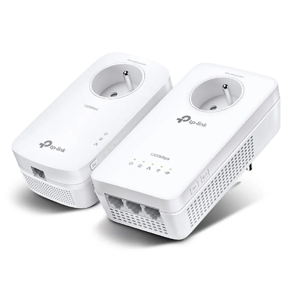 Kit de 2 adaptateurs Wifi CPL TP-Link AV1300 avec prise gigogne