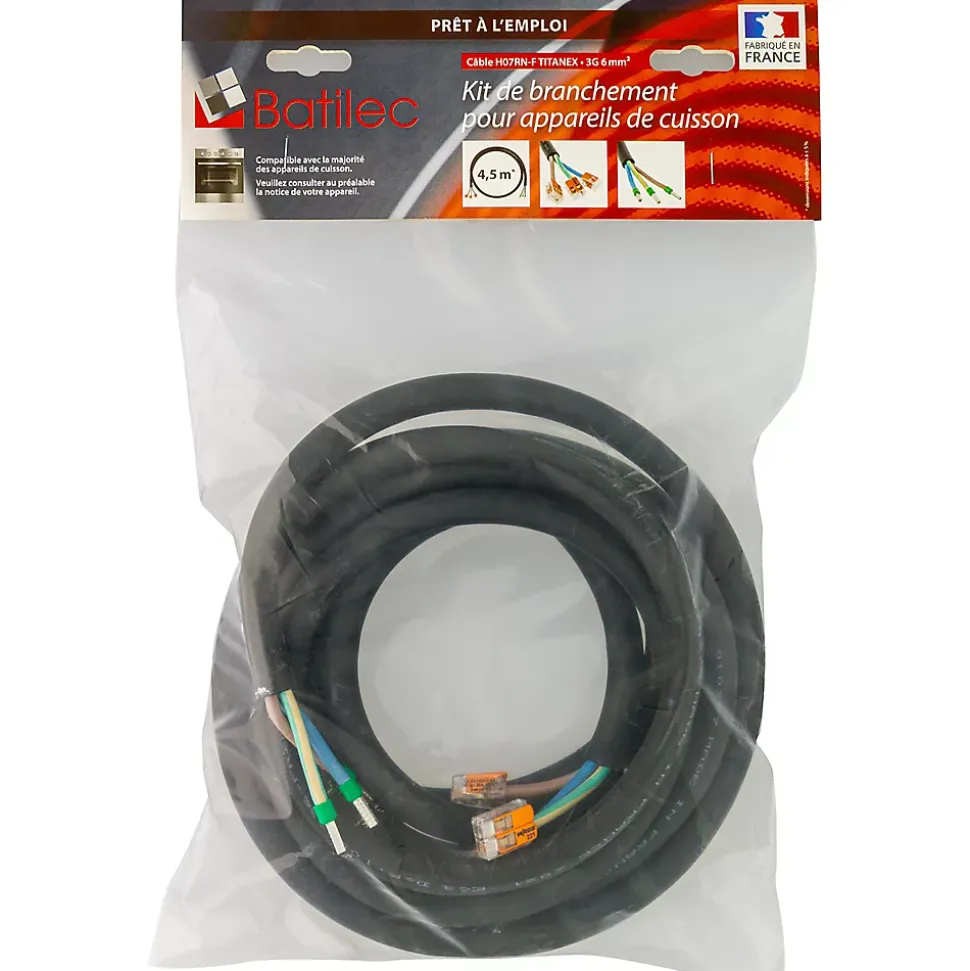Kit de branchement pour appareils de cuisson Batilec 4.50 m
