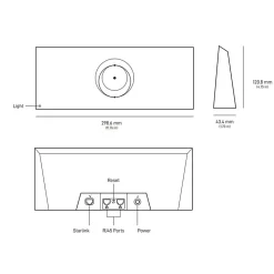 Kit de connexion internet Starlink standard V4 blanc