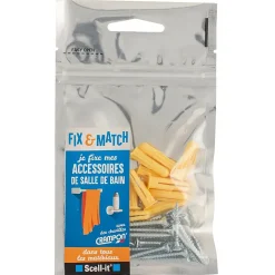 Kit de fixation accessoires de salle de bain Scell-It "Je fixe"