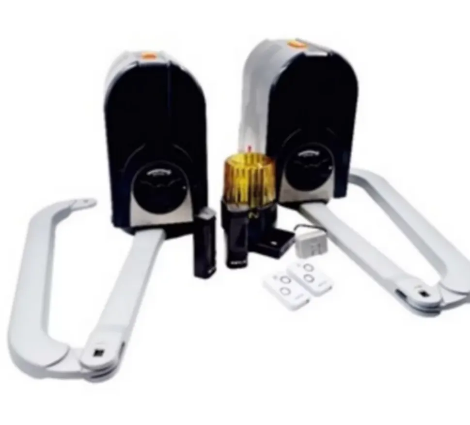 Kit de motorisation sur batterie 24V pour portail battant à bras Compas Genius by FAAC