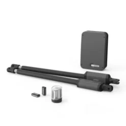 Kit de motorisation télescopique à vérins pour portail à battants Styrka 310 Avidsen noir