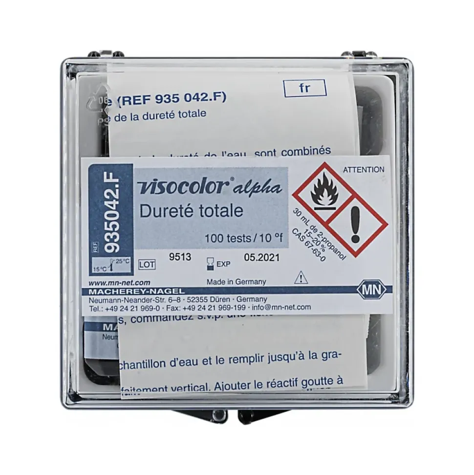 Kit de test titrimétrique VISOCOLOR alpha Dureté totale