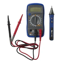 Kit de testeur électrique multimètre + testeur de tension Diall