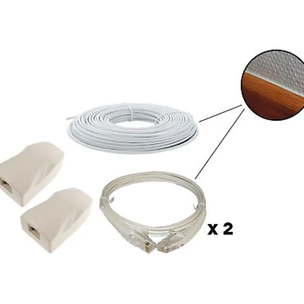 Kit déport éthernet Erard PVC L. 20 m