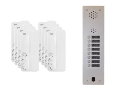Kit interphone 1 rangée avec 8 combinés URMET Collectif